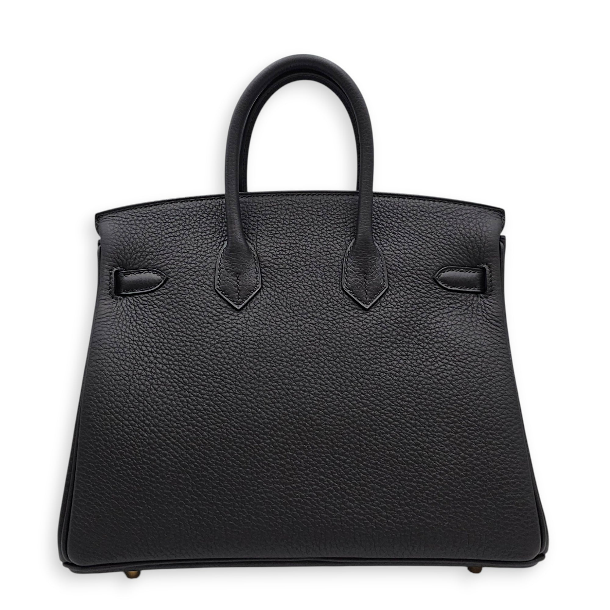 Birkin 25 Black in Togo Gold hardware