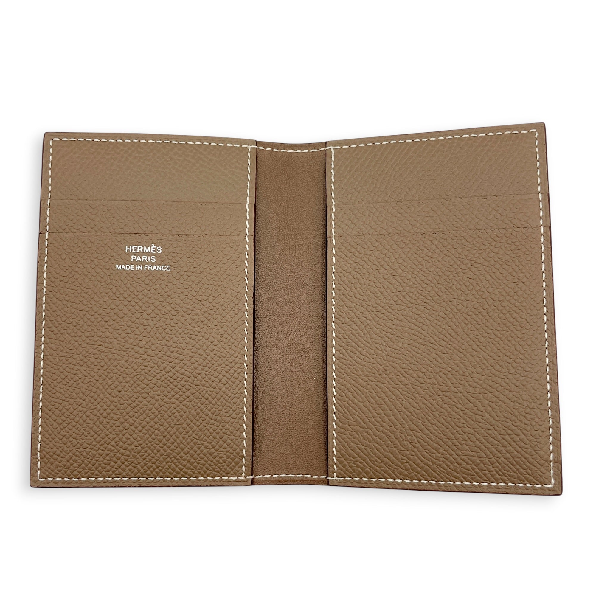 MC2 Euclide Etoupe Card Holder in Epsom CL2605-21278 3
