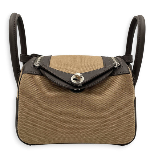 Lindy II Mini Bai brun/Mousse in Swift/Toile Goeland Palladium hardware CL2605-21287 1