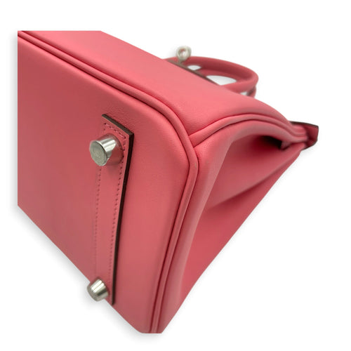 Birkin 25 Rose Ete in Swift Palladium hardware CL2605-21293 10