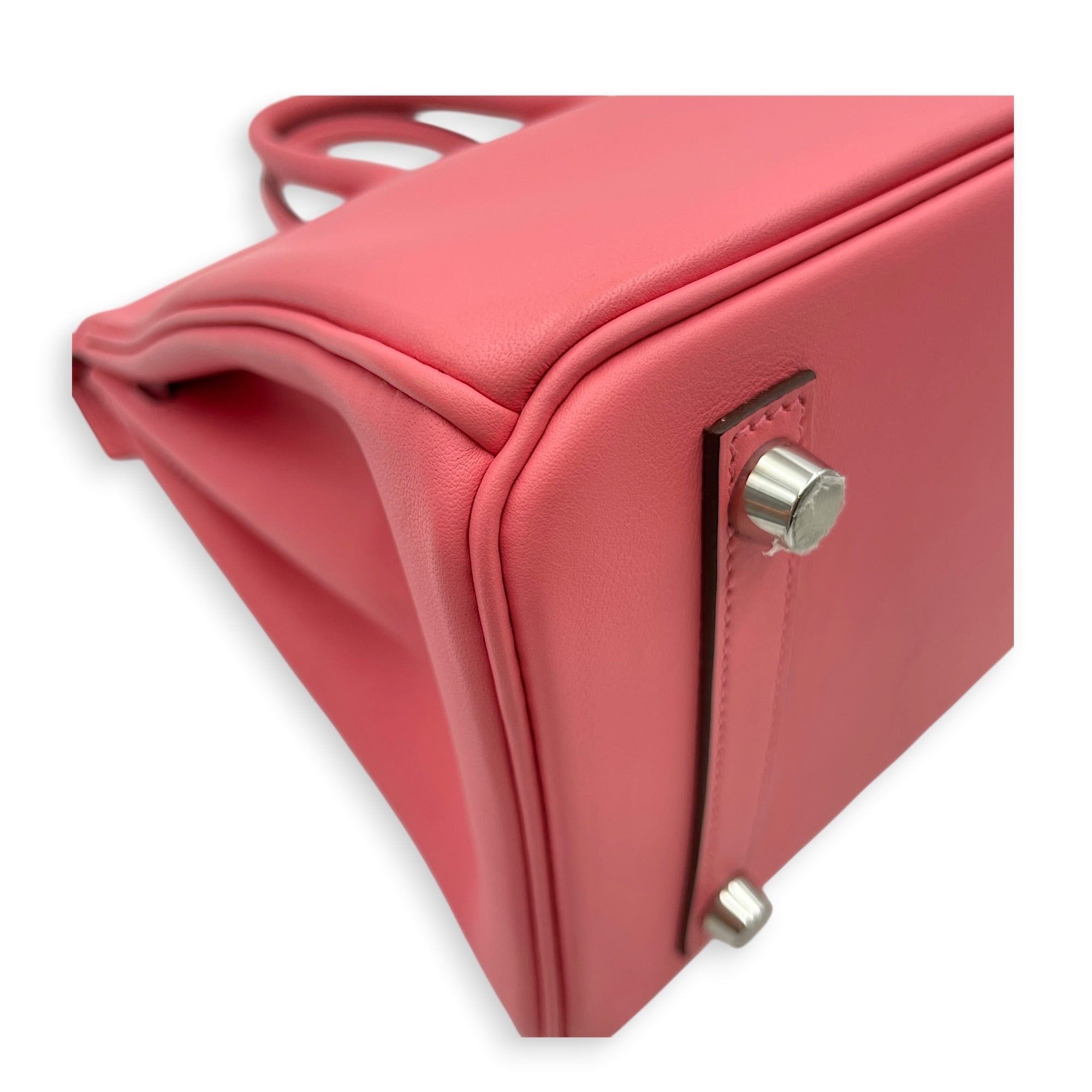 Birkin 25 Rose Ete in Swift Palladium hardware CL2605-21293 9