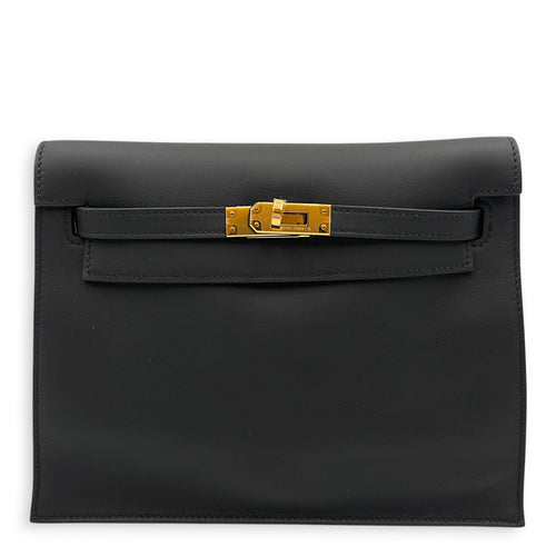 Kelly Danse II Black in Swift Gold hardware