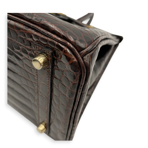 Birkin 30 Ebene in Shiny Niloticus Gold hardware CL2605-21298 10
