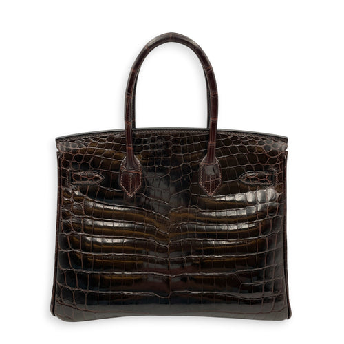 Birkin 30 Ebene in Shiny Niloticus Gold hardware CL2605-21298 2