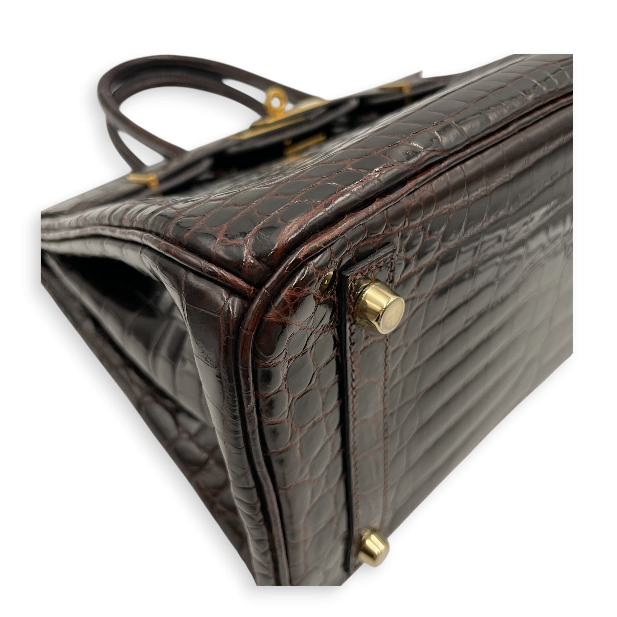 Birkin 30 Ebene in Shiny Niloticus Gold hardware CL2605-21298 7