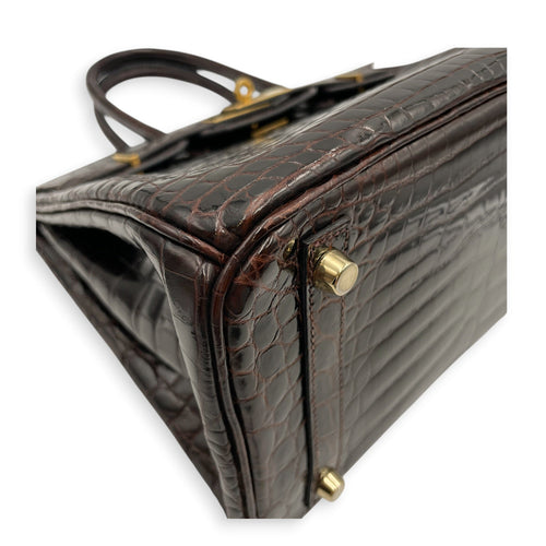 Birkin 30 Ebene in Shiny Niloticus Gold hardware CL2605-21298 7