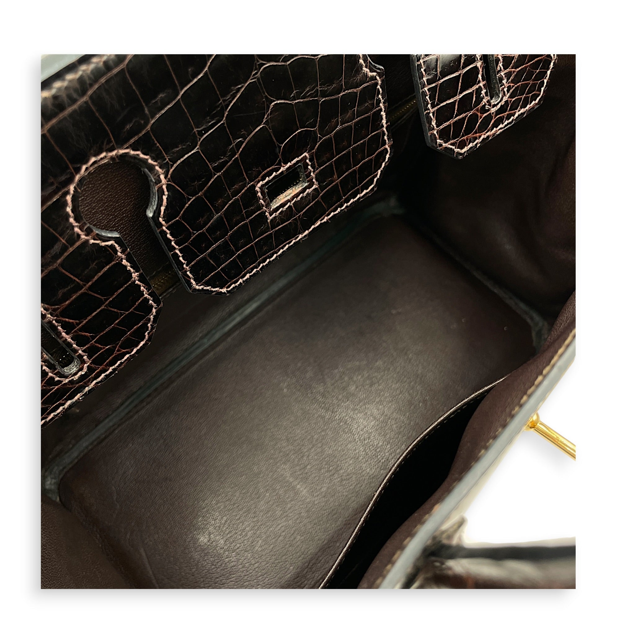 Birkin 30 Ebene in Shiny Niloticus Gold hardware CL2605-21298 6