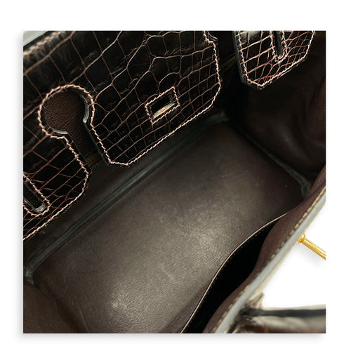 Birkin 30 Ebene in Shiny Niloticus Gold hardware CL2605-21298 6
