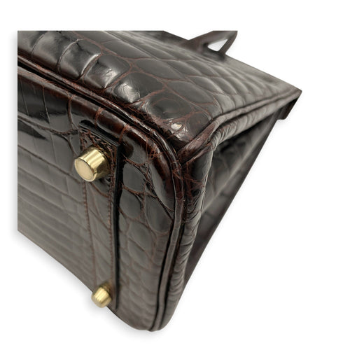 Birkin 30 Ebene in Shiny Niloticus Gold hardware CL2605-21298 8