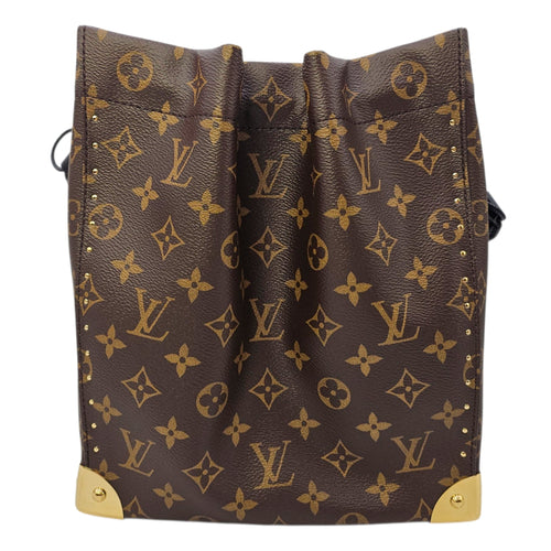 Noe Trunk PM Brown Shoulder Bag in Monogram Coated Canvas Gold hardware CL2605-21302 1