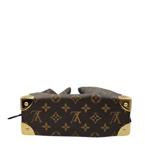 Noe Trunk PM Brown Shoulder Bag in Monogram Coated Canvas Gold hardware CL2605-21302 5