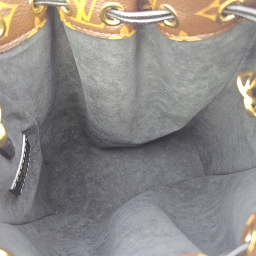 Noe Trunk PM Brown Shoulder Bag in Monogram Coated Canvas Gold hardware CL2605-21302 6