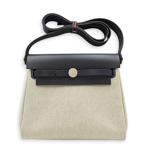 Herbag 20 Ardoise/Ecru-blue glacier in Vache hunter/toile Palladium hardware