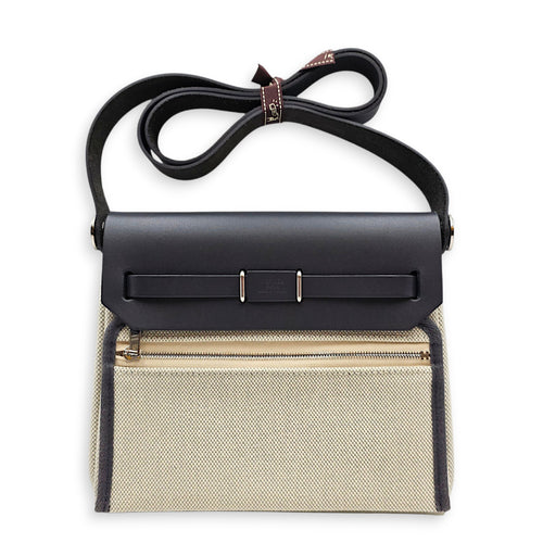 Herbag 20 Ardoise/Ecru-blue glacier in Vache hunter/toile Palladium hardware