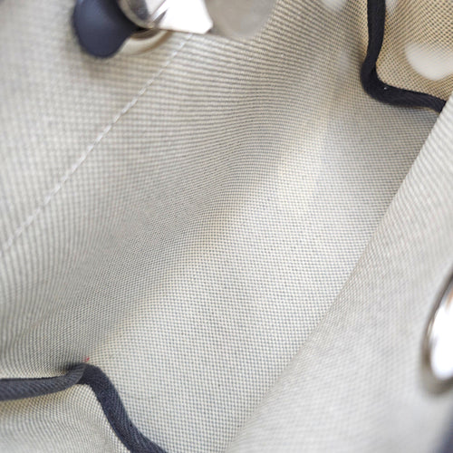 Herbag 20 Ardoise/Ecru-blue glacier in Vache hunter/toile Palladium hardware