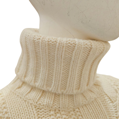 "Yoke Torsade" Turtleneck Sweater XS Ivoire Ready-To-Wear CL2605-21310 3
