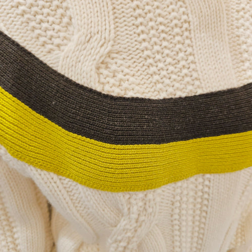 "Yoke Torsade" Turtleneck Sweater XS Ivoire Ready-To-Wear CL2605-21310 5