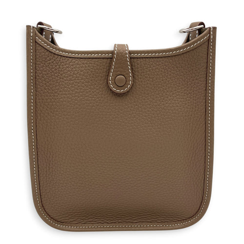 Evelyne Mini Etoupe in Clemence Palladium hardware