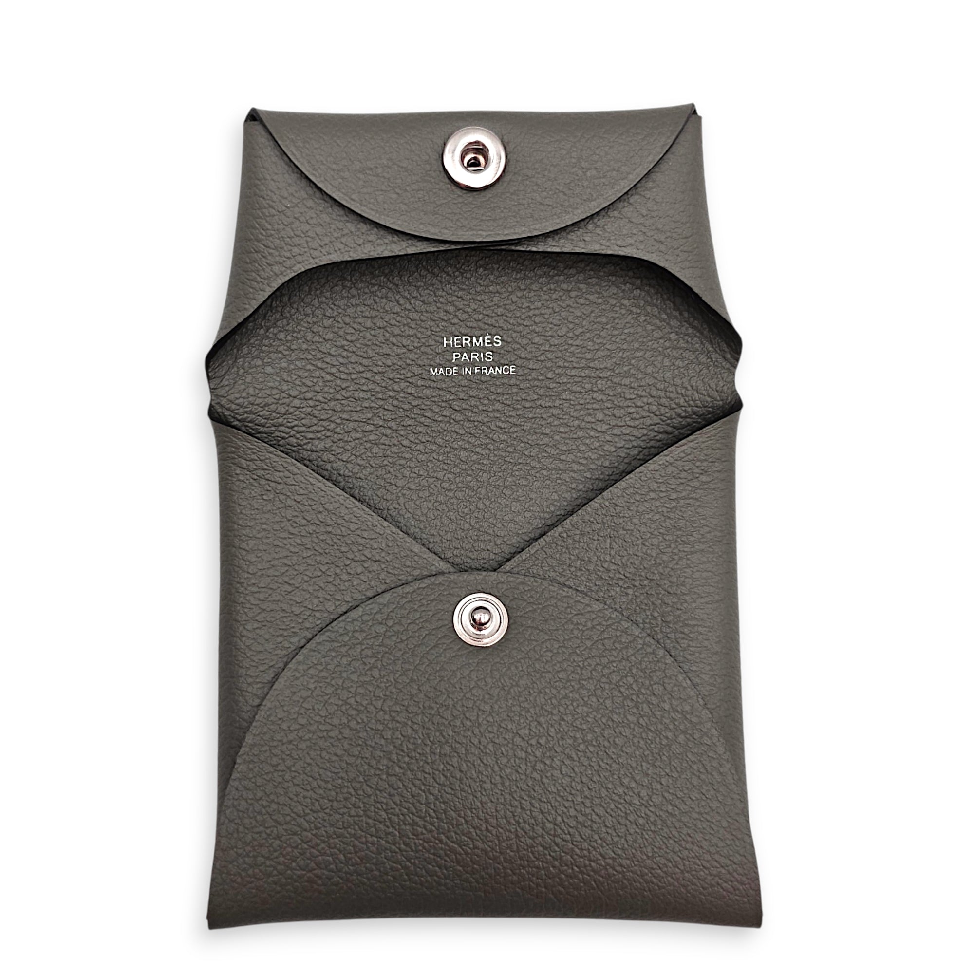 Bastia Gris Meyer Coin Purse in Evercolor