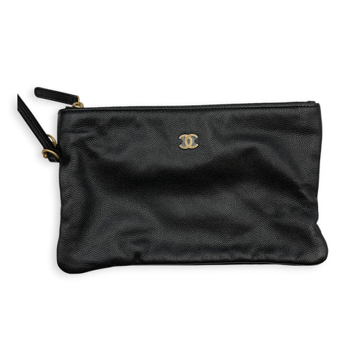 C25 Medium Black Shoulder Bag in Caviar Leather Gold hardware CL2605-21317 10