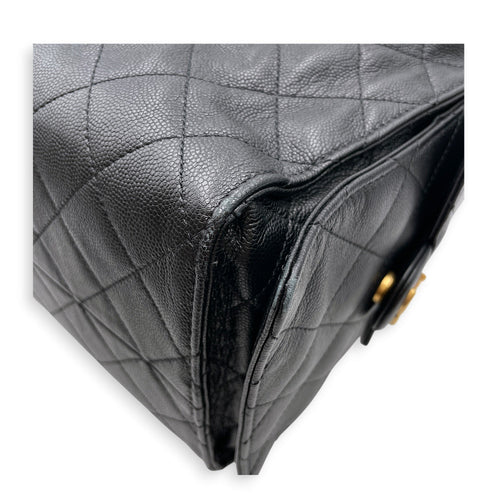C25 Medium Black Shoulder Bag in Caviar Leather Gold hardware CL2605-21317 12