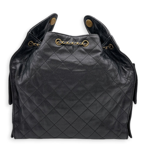 C25 Medium Black Shoulder Bag in Caviar Leather Gold hardware CL2605-21317 2