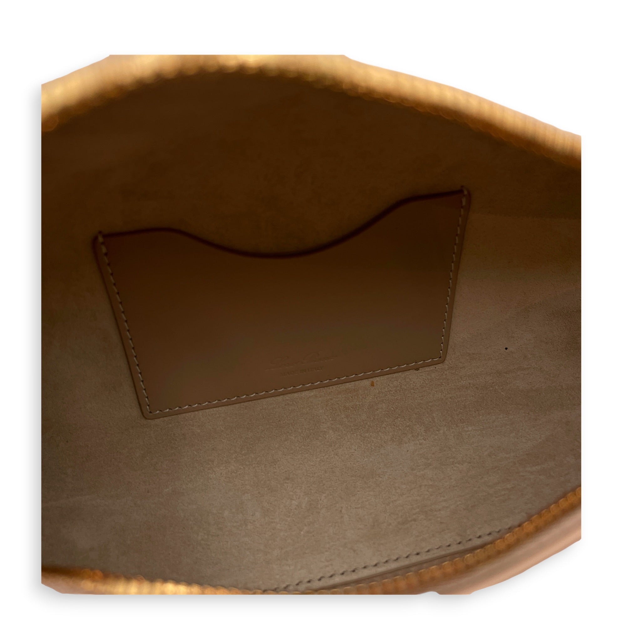 Extra Pocket L23 Beige Crossbody Bag in Calfskin Gold hardware