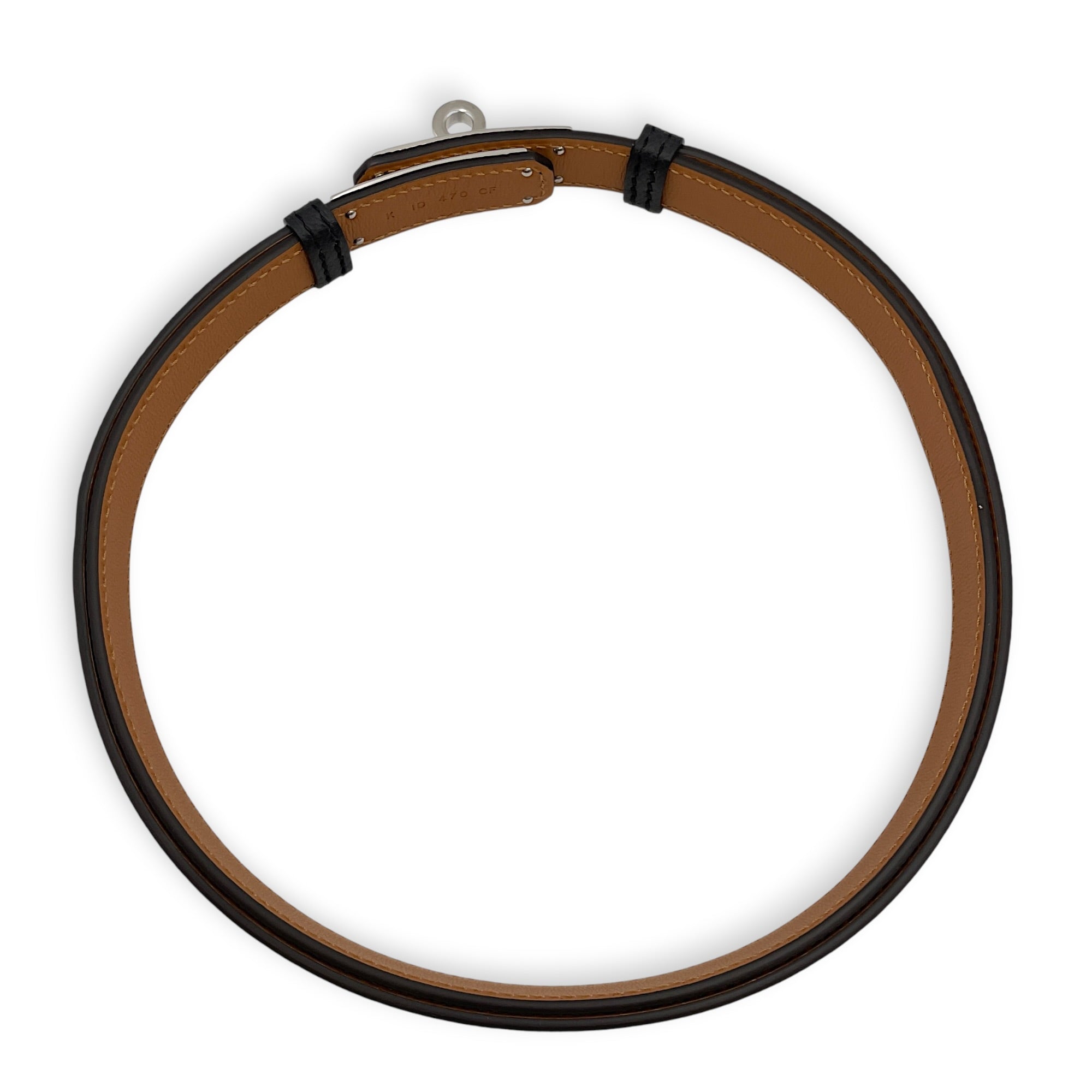 Kelly 18 Black Belt in Epsom Palladium hardware CL2605-21326 3