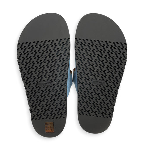 Chypre 38 Blue Clair/Naturel Sandals in Calfskin CL2605-21327 2