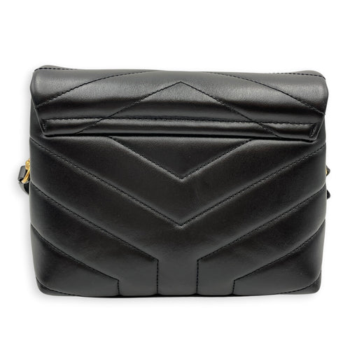 Loulou Toy Black Crossbody Bag Gold hardware