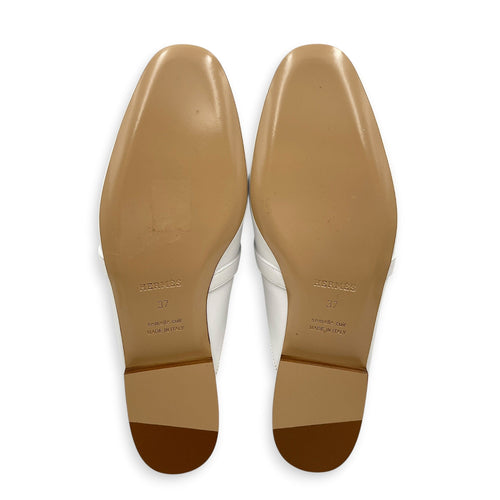Oz 37 White Mules in Calfskin Palladium hardware CL2605-21338 3