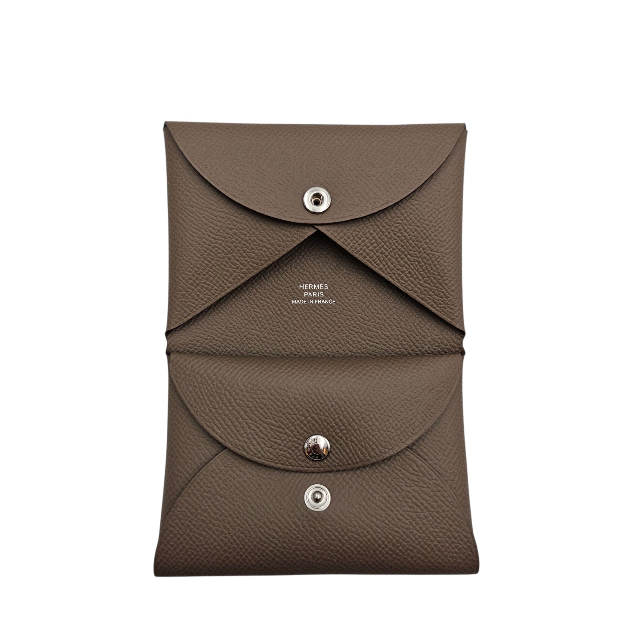 Calvi Duo Cardholder Etoupe Card Holder in Epsom