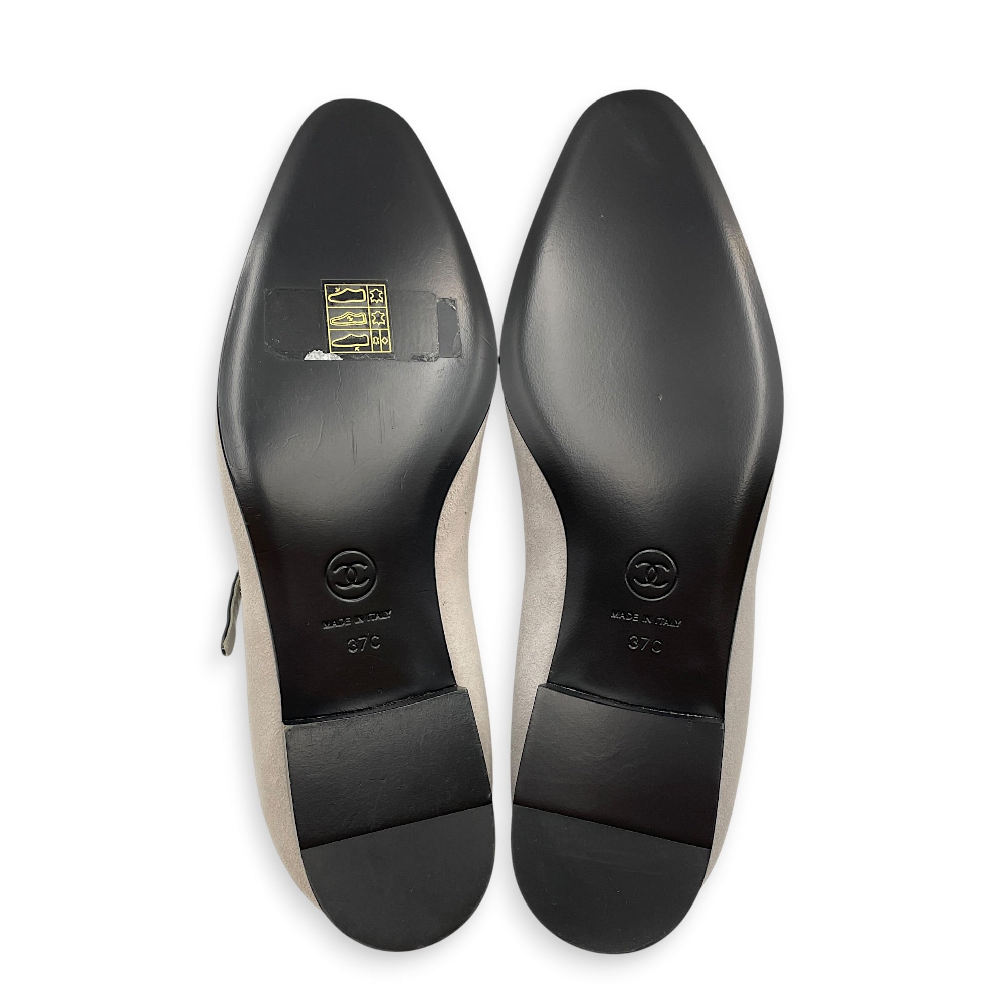 Mary Jane 37 Grey Flats in Patent Leather Gold hardware CL2605-21346 3