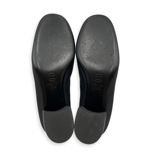 Mary Janes 36.5 Black Shoes in Canvas Silver hardware CL2605-21348 2