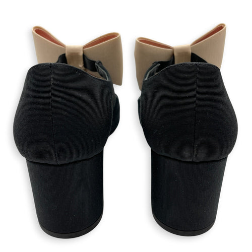 Mary Janes 36.5 Black Shoes in Canvas Silver hardware CL2605-21348 5