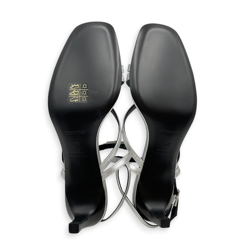 Muse 40 38 Argent Sandals in Goat Leather Palladium hardware CL2605-21357 2