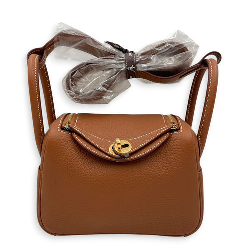 Lindy II Mini Gold in Clemence Gold hardware