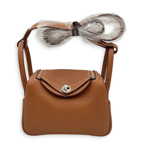 Lindy II Mini Gold in Clemence Palladium hardware CL2605-21360 1