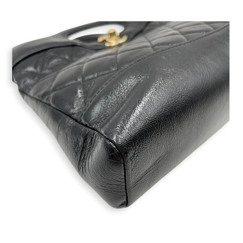 31 Shopping Bag Mini Black Top Handle Bag in Calfskin Gold hardware CL2605-21362 7