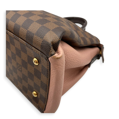 Damier Ebene Normandy Brown Top Handle Bag in Canvas Gold hardware CL2605-21364 11