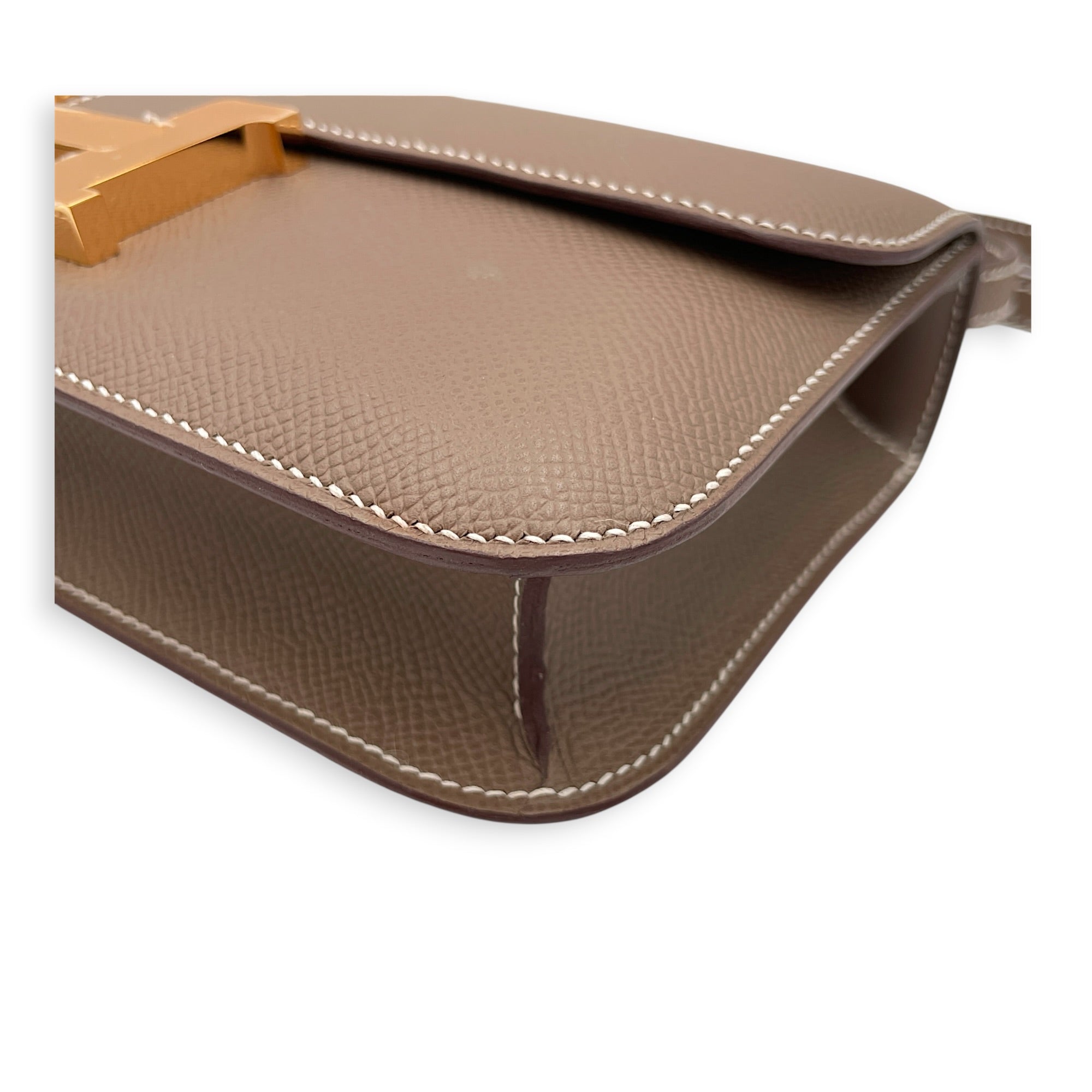Constance Elan Etoupe in Epsom Gold hardware