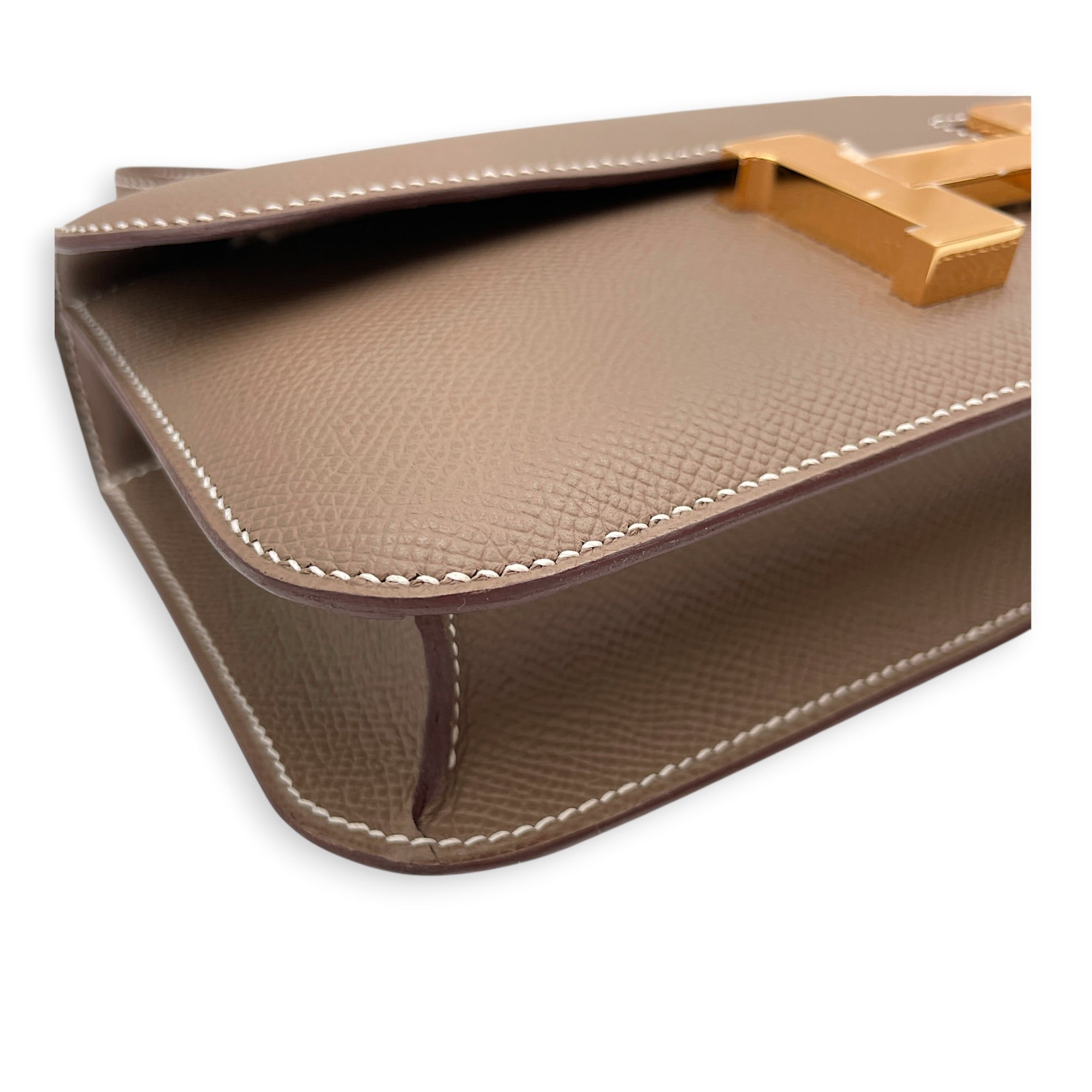 Constance Elan Etoupe in Epsom Gold hardware