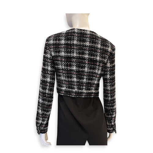 Tweed Jacket Size 34 Black Ready-To-Wear in Wool CL2605-21370 2