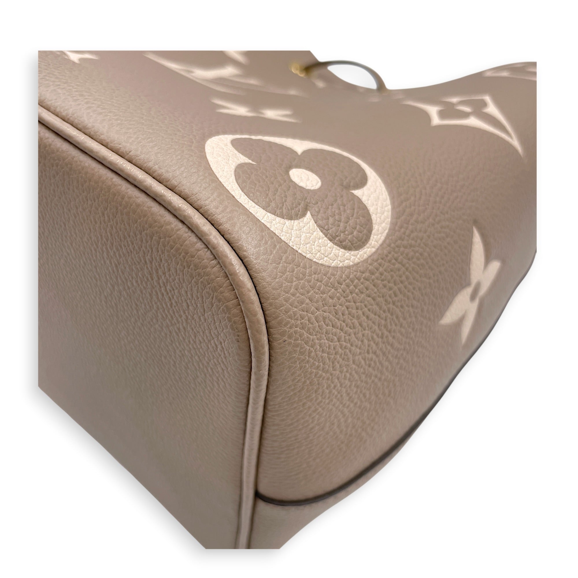 NeoNoe MM Brown Bucket Bag in Empreinte Leather