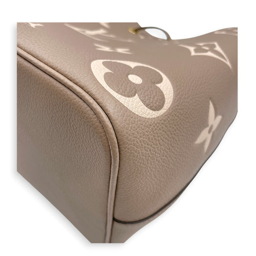 NeoNoe MM Brown Bucket Bag in Empreinte Leather