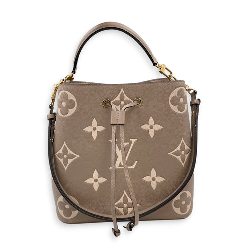 NeoNoe MM Brown Bucket Bag in Empreinte Leather CL2605-21372 12