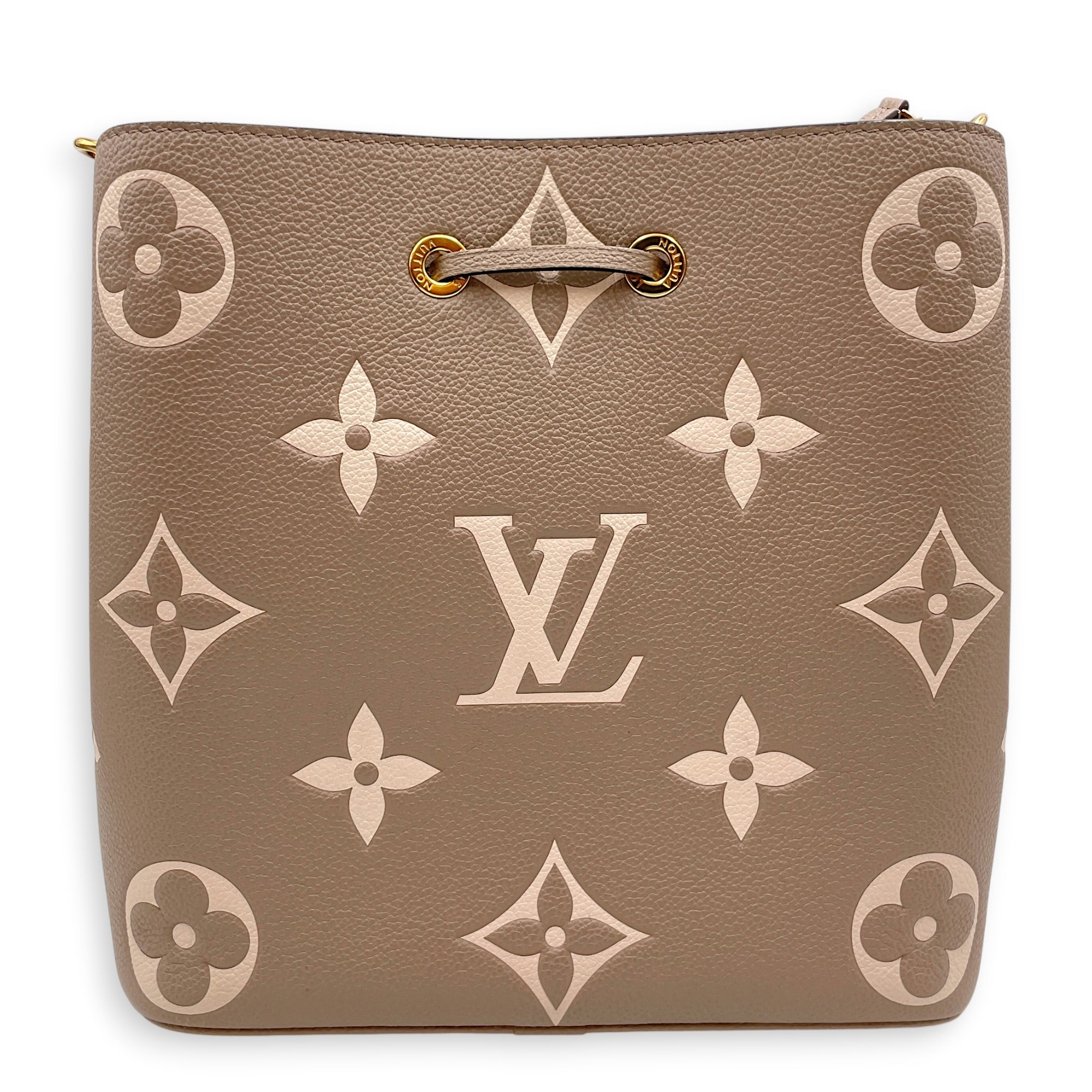 NeoNoe MM Brown Bucket Bag in Empreinte Leather CL2605-21372 2