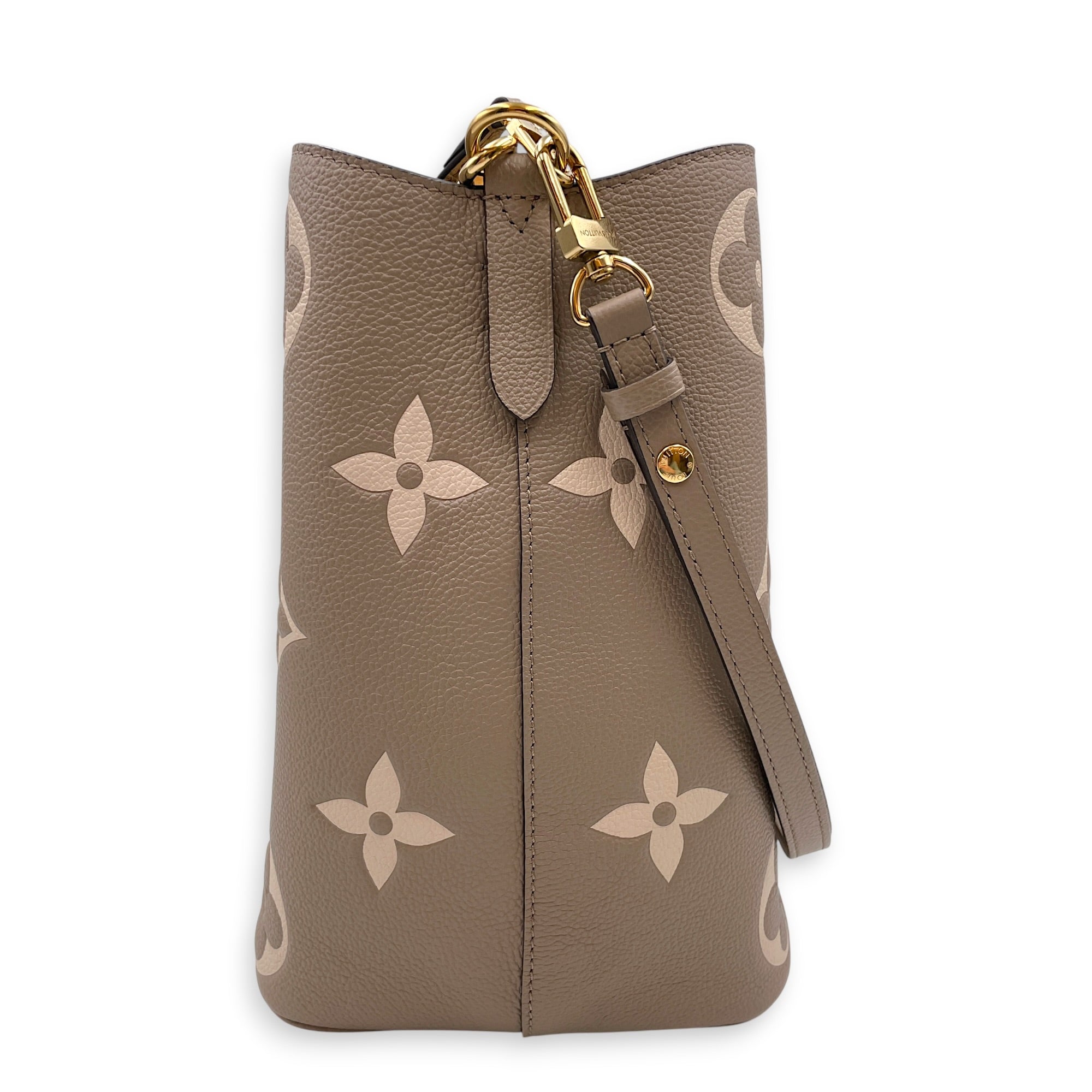 NeoNoe MM Brown Bucket Bag in Empreinte Leather CL2605-21372 3