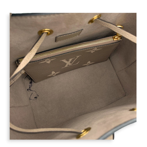 NeoNoe MM Brown Bucket Bag in Empreinte Leather CL2605-21372 6