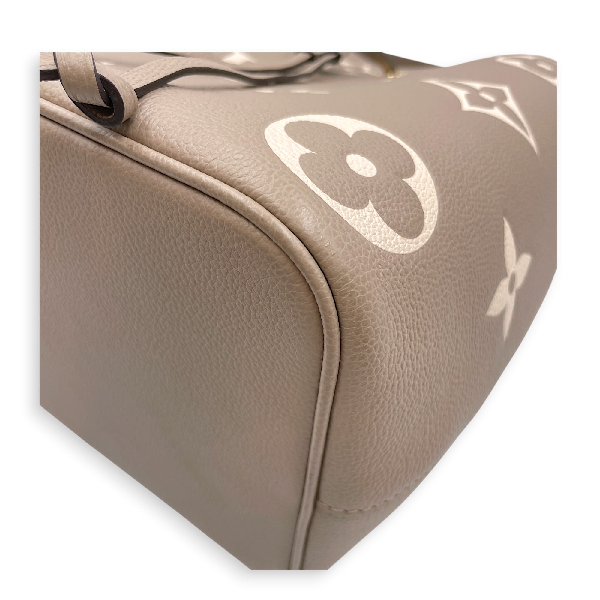 NeoNoe MM Brown Bucket Bag in Empreinte Leather